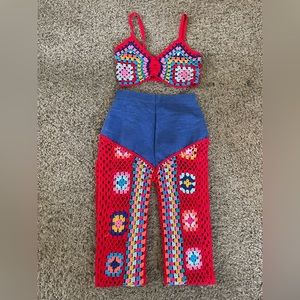 Crochet denim summer festival